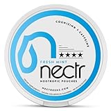 Nectr Energy Nootropic Pouches – Fresh Mint Flavored, Caffeine Pouches with Cognizin® Citicoline. Nicotine-Free Sugar-Free Brain Treats. Smooth, Sustained Focus & Energy Supplement - 1 Puck of 16pcs