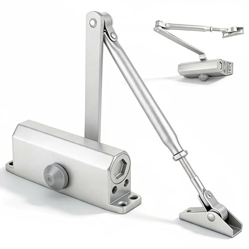 Heavy Duty Automatic Door Closer, Self Closing Hydraulic Door Closer, Soft Close No Slam, Anti Rust...