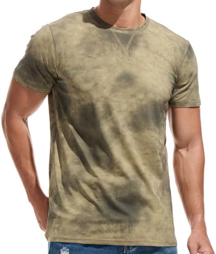 KLIEGOU Men's Graphic T-Shirt 95% Cotton Crew Neck Short Sleeve T...