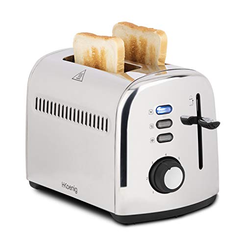 H.KOENIG TOS9 Toaster 2 Scheiben, Edelstahl – Bild 3