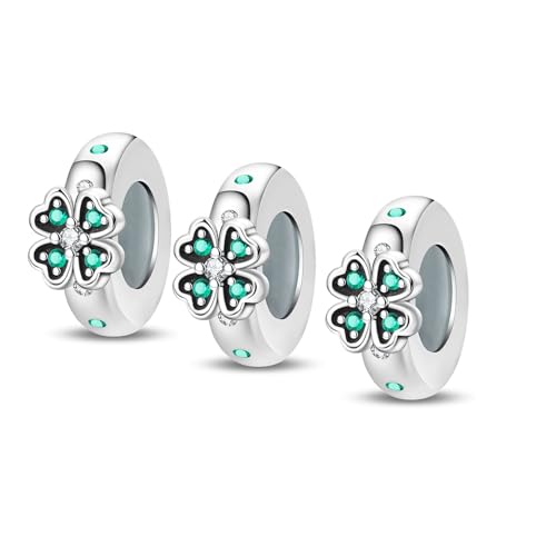 Stopper Beads For Pandora Bracelets, Sterling Silver Spacer Charms For Bracelets, Hypoallergenic Bead Charm For Jewelry Diy Gifts For Women by Vectoflux - Used condition - US$14.99