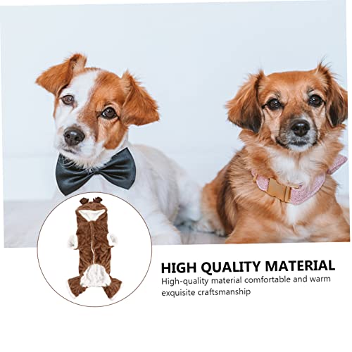 Disfraz de Reno para Perros Talla L Color Café miniatura 5