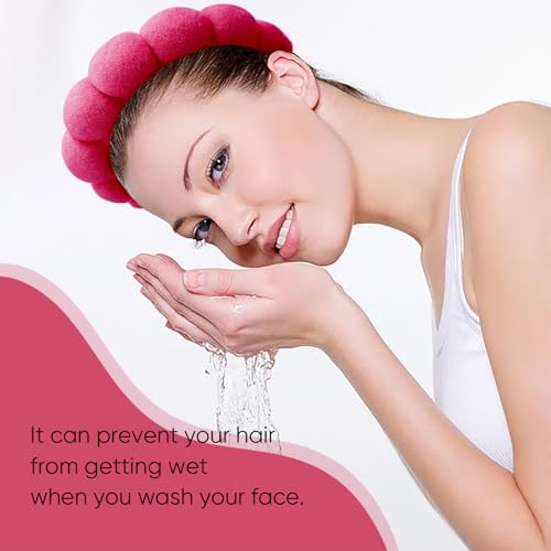 DRESHOW Spa Headband for Women Sponge Headband for Washing Face Clouds Soft Terry Cloth Makeup Skincare Headbands - Image 4