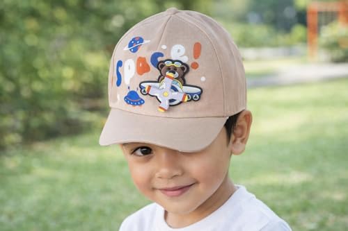 Image of PASSION PETALS Summer Dino Rockstar Baseball Cap for Kids Boys and Girls 2-4Years