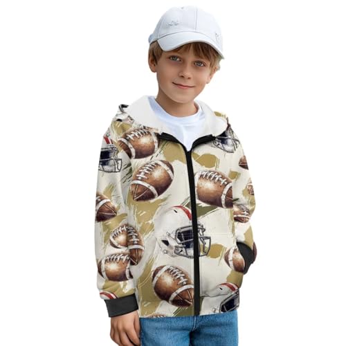 Boys' Sweatshirt Hooded Zipper Hoodie Long Sleeve Cardigan Sweatshirts Winter Hoodies Fleece Jacket3