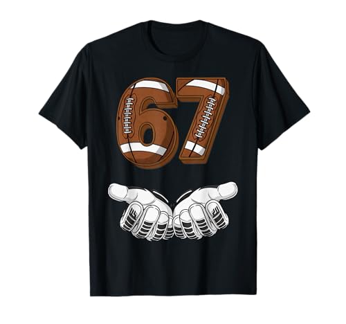 Football 67 Six Seven Funny Gen Alpha Meme T-Shirt