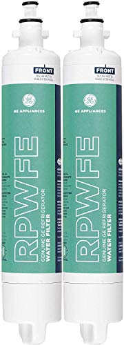 GE RPWFE Replacement Refrigerator Water Filter - General Electric RPWFE Refrigerator Water Filter - GE RPWFE Refrigerator Water Filter, White Green, Pack of 2 - (2-PACK)