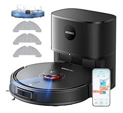 Airzeen Robot Vacuums and Mop, 3.3L Self-Emptying Robot Vacuum, 5000Pa Suction Aspirateur Robot Cleaner, Lidar Navigation 1…