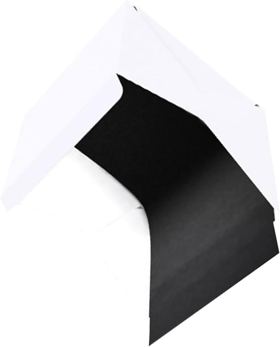 Portable Photo Light Box LED Tent 30cm with Black and White Backdrops, Foldable Photography Light Tent for Product Photography and Small Business Supplies