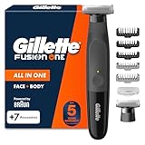 Gillette Fusion Hybrid Electric Razor for Men - with Protective Cap and One Blade Refill, Shaver with Precision Trimmer for Face and Body, Waterproof Wet and Dry Groomer, Cordless, UK 2 Pin Plug