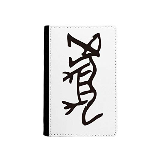 Porte-passeport tigre chinois étui de protection multicolore pour carnet de voyage 3.7x5.8