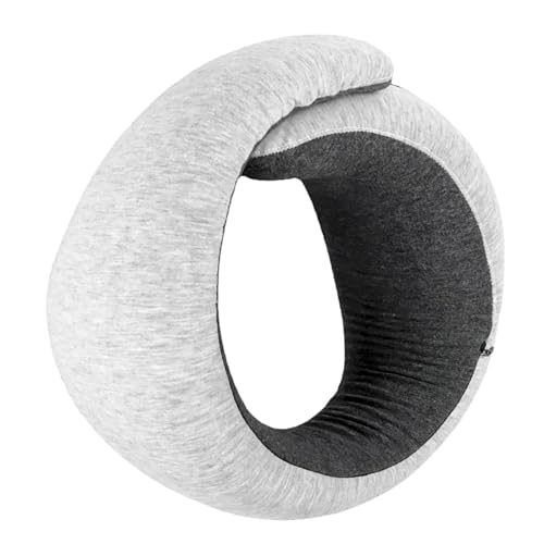 Travesseiro de viagem com suporte de cabeça de pescoço, ajustável, reduz a fadiga, economiza espaço,