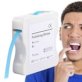 Papel de lija de dientes | Lima de dientes para lijar dientes, tiras de pulido de dientes de doble cara, tiras de acabado de resina abraivas, herramientas de limpieza para el cuidado