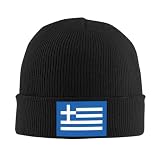 Sombrero cálido de Invierno Personalizado Bandera de Grecia Skullies Gorros Gorros Moda Invierno Cálido Hombres Mujeres Sombrero de Punto Adulto Unisex Gorro de Sombrero Regalo