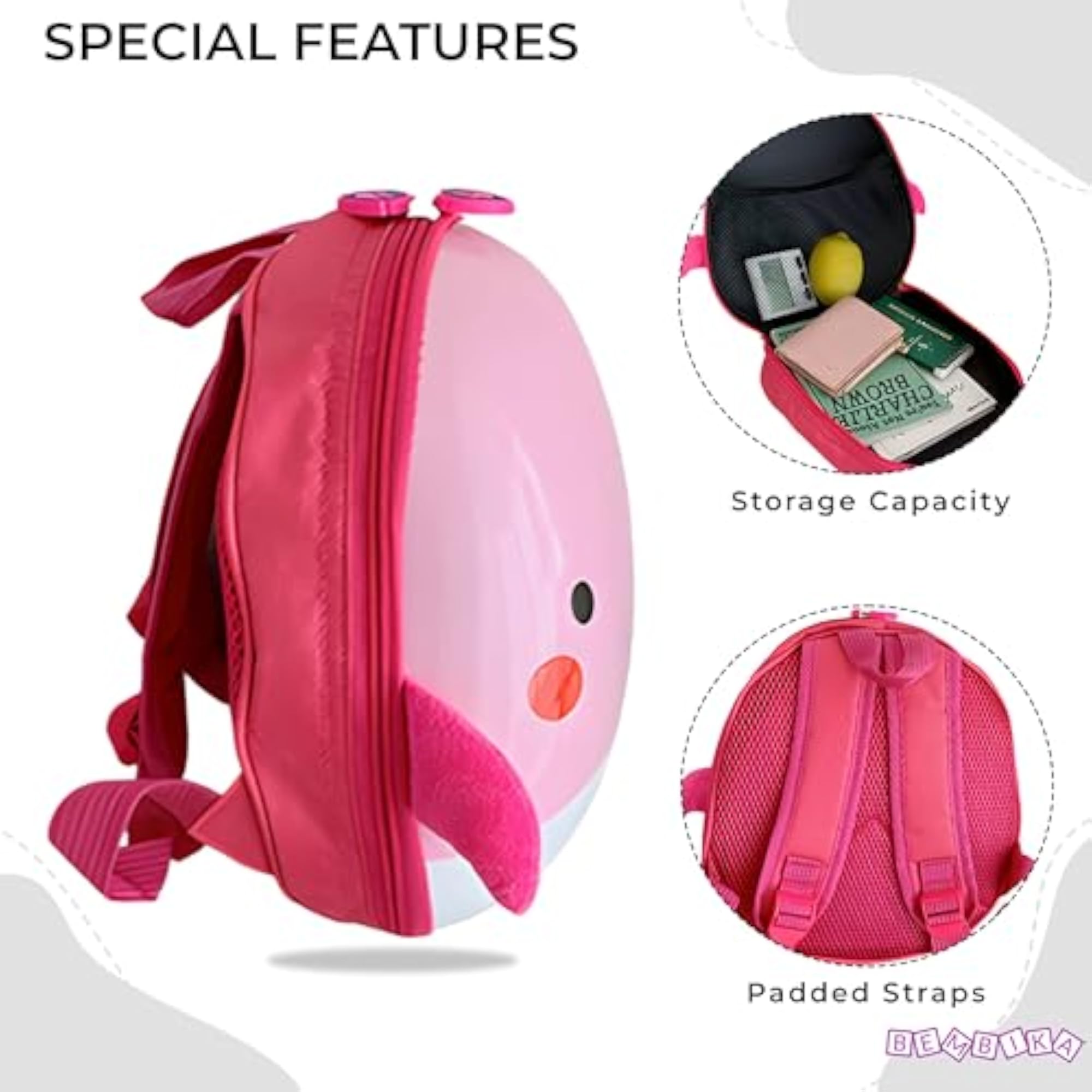 Kindergarten Cute Cartoon Kids School Bag, Plush Travel Backpack