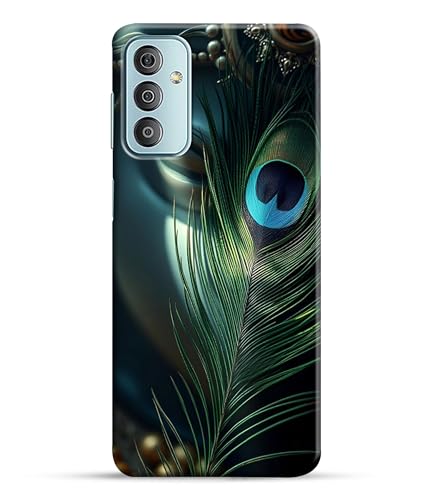 Image of Lord Krishna Mor Pankh Printed Hard Back Case Cover Compatible for Samsung Galaxy F23 5G | Samsung M23 5G (Multicolor) - D1663