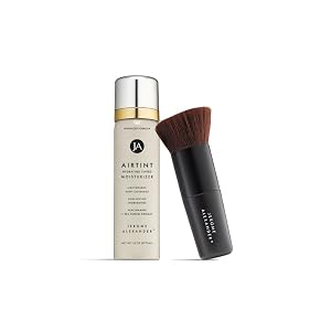 Jerome Alexander MagicMinerals AirTint Tinted Moisturizer AirBrush Spray Light Tinted Moisturizer Spray with Anti-Aging Ingredients Bright Light 2PC
