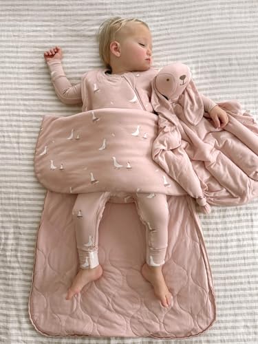 Image of GUNAMUNA Unisex Baby, Toddler Wearable Sleeping Bag Bamboo Rayon, Premium Duvet Sleep Sack, 0.5 TOG