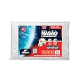 Travesseiro Nasa Alto - Nasão - Ideal p/Fronhas 50x70cm - Fibrasca, Branco