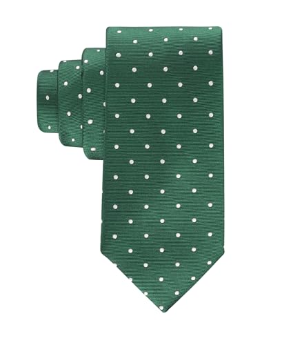 Tommy Hilfiger Mens Festive Dot Tie Hunter Green One Size