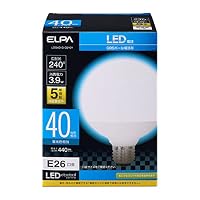 Amazon.co.jp: エルパ (ELPA) LED電球 ボール球形 G95 (口金E26 / 100W
