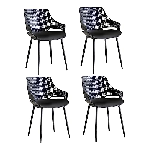 BenyLed Sillas de Comedor Estilo nórdico, Juego de 4 sillones Lounge para salón,...