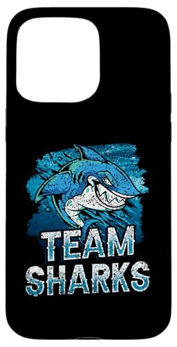 Team Sharks Teeth Shark Lover 動物 スマホケース iPhone 15 Pro Max 用
