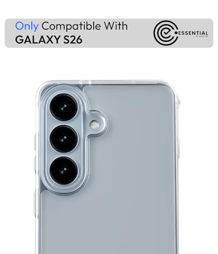 Image of KAPAVER Essential Back Cover Case Compatible with Galaxy S26 - Clear (PC+TPU) (Galaxy S26 - Clear)