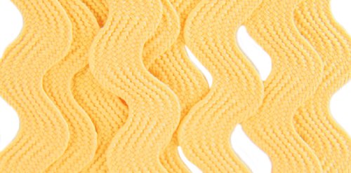 Wrights 117-401-926 Polyester Rick Rack Trim, Dark Banana, Medium, 2.5-Yard #TOP25