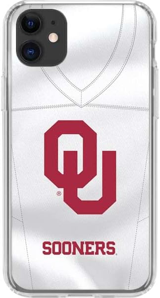 Skinit Clear Phone Case Compatible with iPhone 11 - Officially Licensed University of Oklahoma Sooners Red Design