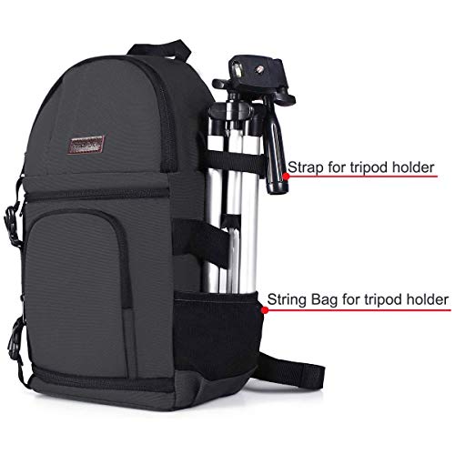 Bolso bandolera para cámara MOSISO gris oscuro miniatura 3