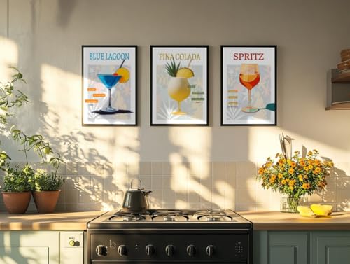 Décoration pour bar et cuisine affiche cocktail Aperol Spritz sans cadre