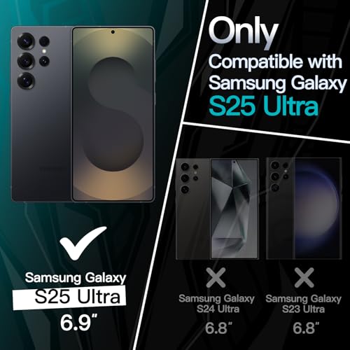 Image of JETech Slim Fit Cover TPU Case for Samsung Galaxy S25 Ultra 5G, Camera Lens Full Protection, Soft TPU Thin Protective Phone Cover with Matte Finish, Shockproof (Dark Blue)