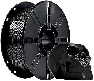 PLA Plus (PLA+) Filament 3D 1,75mm, Filament Drukarki 3D, DokłAdność Wymiarowa +/- 0,02mm, 1kg Szpula (2,2 Funta) Filament Drukowania 3D Dla Drukarki 3D, Czarny
