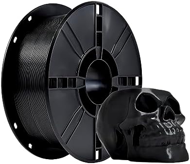 PLA Plus (PLA+) Filament 3D 1,75mm, Filament Drukarki 3D, DokłAdność Wymiarowa +/- 0,02mm, 1kg Szpula (2,2 Funta) Filament Drukowania 3D Dla Drukarki 3D, Czarny