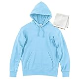 [プリントスター] 9.7オンス スウェット パイルWフード プルパーカー 00188-NNH オーガニックハンドタオル付 ライトブルー L