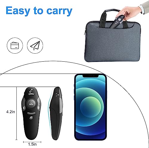 Image of COOLCOLD Laser Pointer | Slide Changer with Laser Pointer | Laser Pointer for Presentation | Power Point Clicker USB Wireless 2.4ghz Remote Control for Laptop Slideshow Projector Presentations