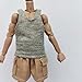 SSbeauty M 1/12 Scale Figure Male Clothes T-Shirt Vest Pants Trousers Clothing for 6inch Male Action Figure Body Doll (Gray)