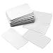 Tenceur 50 Pcs 3 x 5 Inch Dry Erase Magnetic Labels Dry Erase Magnets Reusable Name Tags Erasable Magnetic Label for Office Home Fridge Cabinet Whiteboard (White)