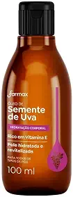 Farmax, Óleo de semente de uva, rico em vitamina E,100Ml, (Pacote pode variar)