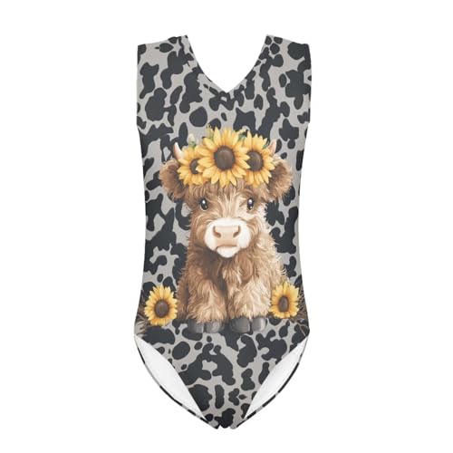 Image of Girls Bathing Suit Size 3-14 Swimsuits for Girls One-Piece Swimwear Summer V-Neck Sleeveless