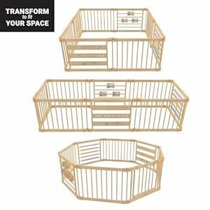 Wooden playpen extra large for toddlers and babies 810 wood playpen panels foldable playpen adjustable baby playpen wooden foldable baby playpen extra large baby playpen baby play gate  urban country home decor