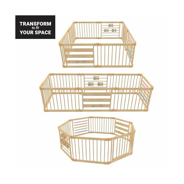 Wooden playpen extra large for toddlers and babies 810 wood playpen panels foldable playpen adjustable baby playpen wooden foldable baby playpen extra large baby playpen baby play gate  urban country home decor