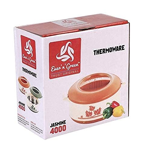 Image of Ever'n' Green Plastic Casserole with Cover and Bottom, Set of 1, 2 L, Green