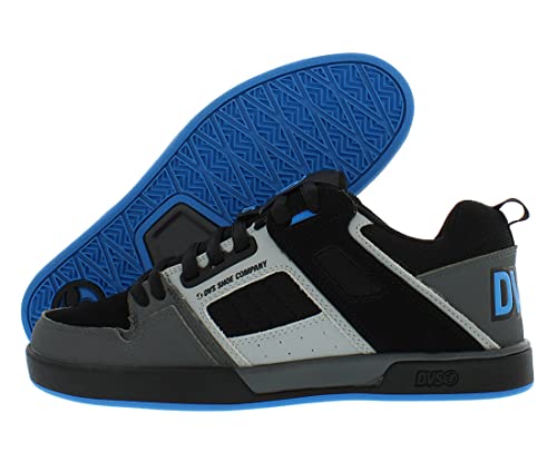 DVS Men's Comanche 2.0 Charcoal Black Blue Low Top Sneaker Shoes 9.5