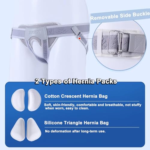 Faja para Hernia Masculina con Almohadillas y Correas Ajustables miniatura 3