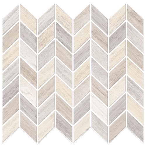 Main Street Earth Herringbone Wallpaper Tiles