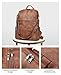 FADEON Leather Backpack Purse for Women Designer Travel Backpack Purses PU Fashion Ladies Shoulder Bag with Tassel Brown