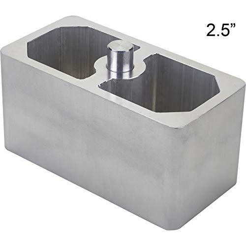 1/2 Inch Aluminum Extruded Leaf Spring Lowering Block, Single #TOP7