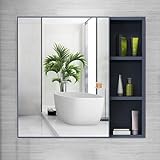 HD Armario con Espejo De Baño, Armario con Espejo para Maquillaje De Baño